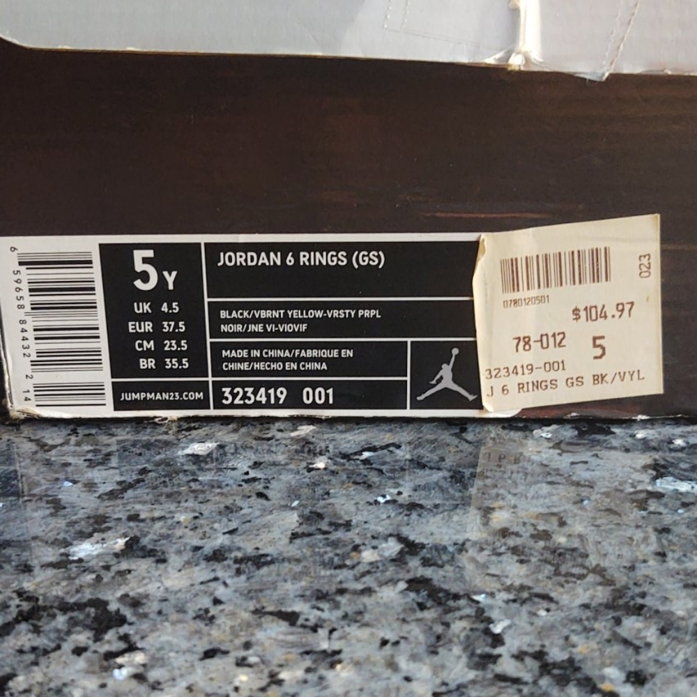 Jordan 6 Rings (GS) - Picture 5 of 5